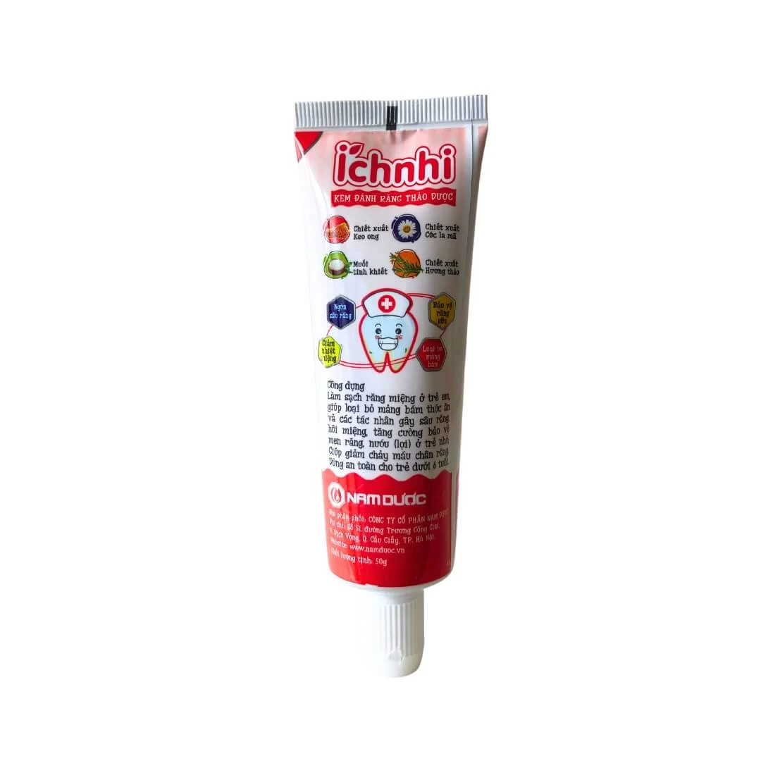 KĐR thảo dược Ích Nhi trẻ em dưới 6 tuổi Nam Dược (Hộp 1 tuýp x 50g) (Tuýp)