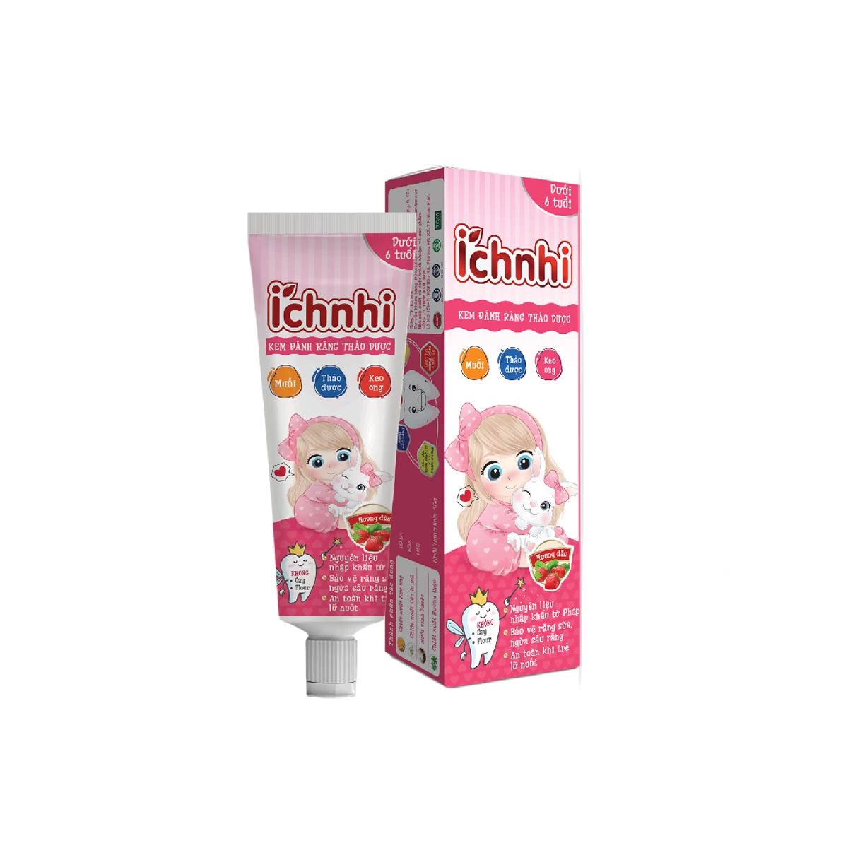 KĐR thảo dược Ích Nhi trẻ em dưới 6 tuổi Nam Dược (Hộp 1 tuýp x 50g) (Tuýp)
