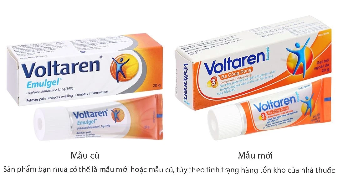 Gel bôi Voltaren Emulgel Novartis điều trị giảm đau do chấn thương hoặc thấp khớp (20g)