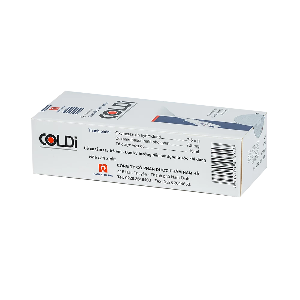 Thuốc xịt mũi Coldi 15ml Nam hà