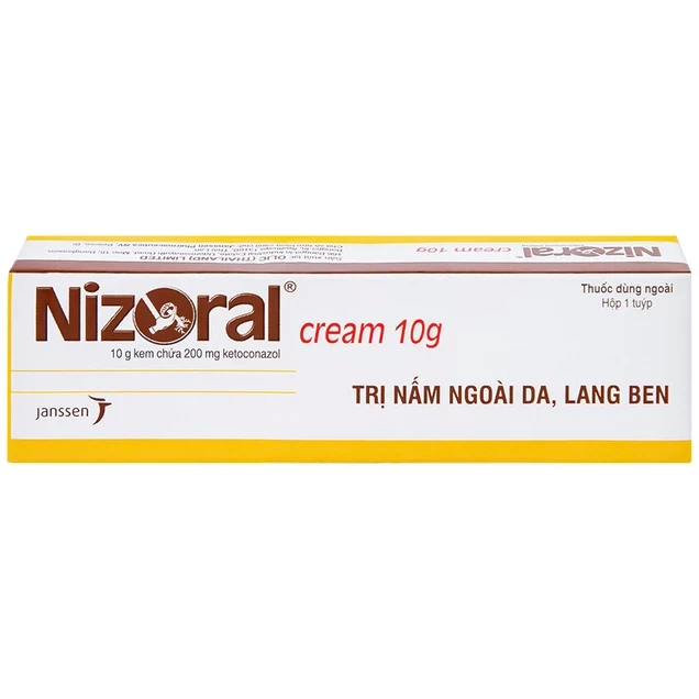 Kem bôi da Nizoral Cream Janssen điều trị nấm ngoài da, lang ben (10g)