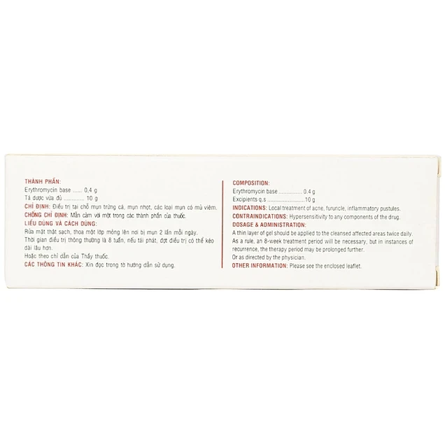 Gel bôi da Medskin Ery DHG Pharma điều trị mụn trứng cá, mụn nhọt, mủ (10g)
