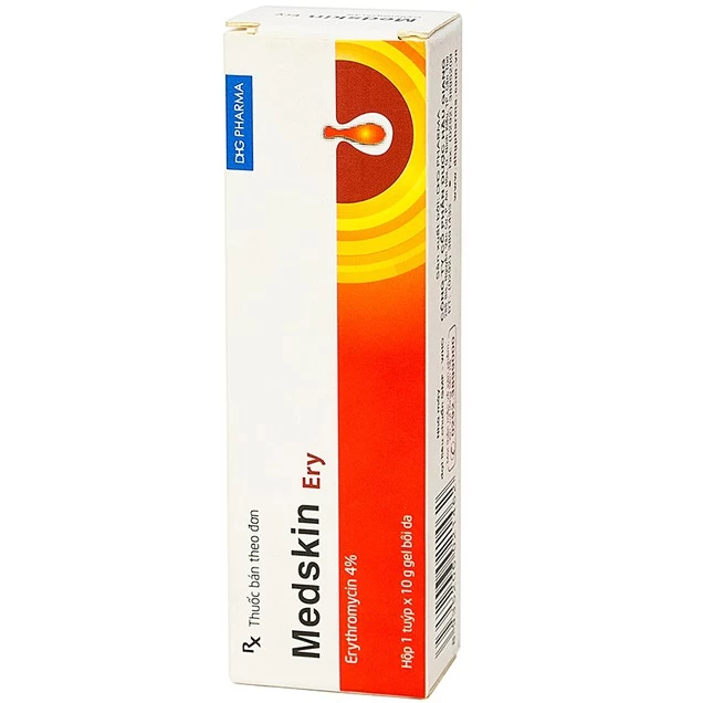 Gel bôi da Medskin Ery DHG Pharma điều trị mụn trứng cá, mụn nhọt, mủ (10g)
