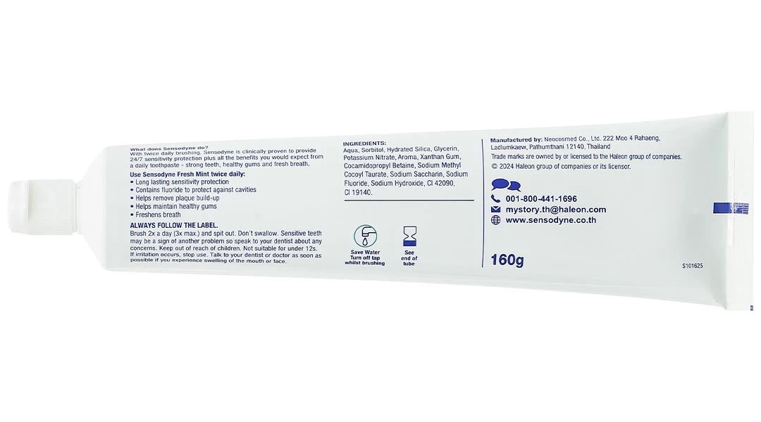 Kem đánh răng Sensodyne Fresh Mint giảm ê buốt tuýp 160g