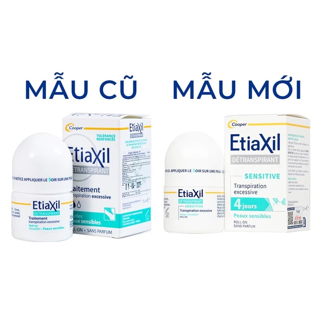 Lăn khử mùi cơ thể Etiaxil Detranspirant Aisselles Peaux Sensibles dành cho da nhạy cảm (15ml)