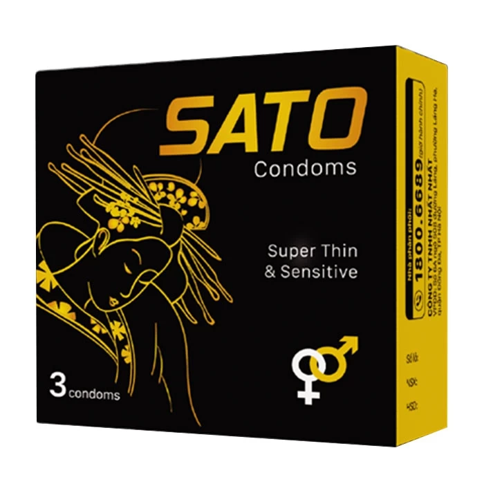 BCS Sato Condoms Nhất Nhất (Hộp 3 cái) (hộp)