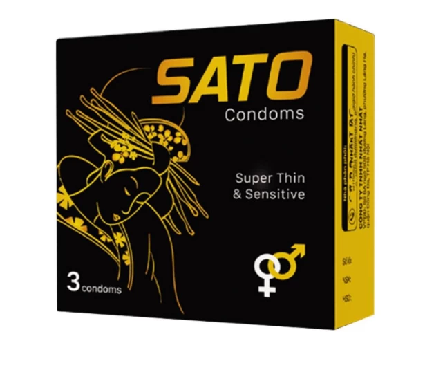 BCS Sato Condoms Nhất Nhất (Hộp 3 cái) (hộp)