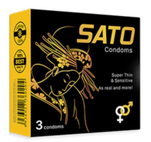 BCS Sato Condoms Nhất Nhất (Hộp 3 cái) (hộp)