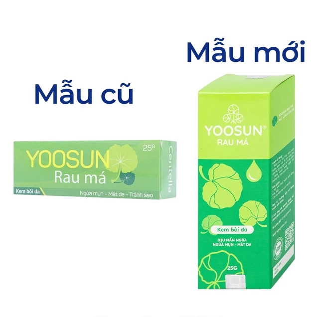Kem bôi Yoosun Rau Má giúp dịu da, mẫn ngứa, ngừa mụn (25g)