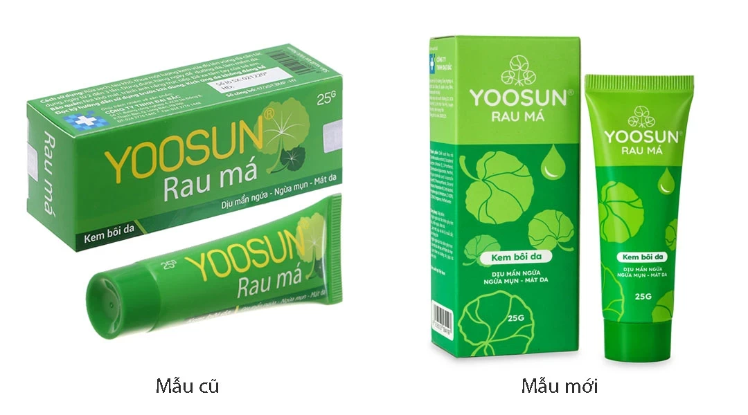 Kem bôi Yoosun Rau Má giúp dịu da, mẫn ngứa, ngừa mụn (25g)