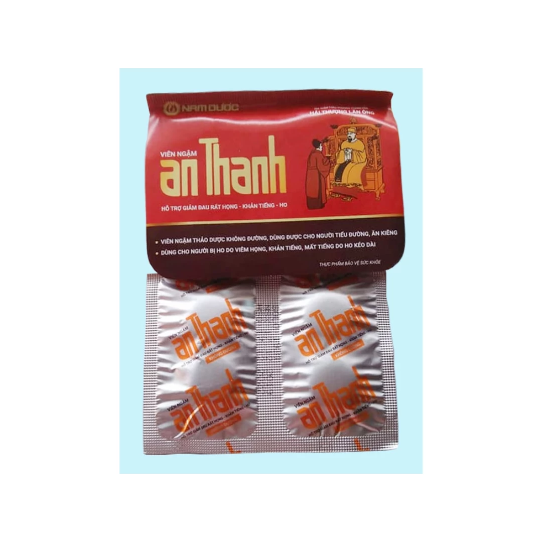 Viên ngậm An Thanh Nam Dược (Hộp 10 vỉ x 4 viên kẹo ngậm)