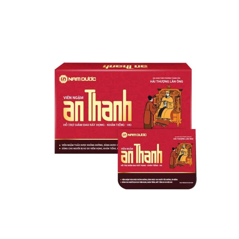 Viên ngậm An Thanh Nam Dược (Hộp 10 vỉ x 4 viên kẹo ngậm)