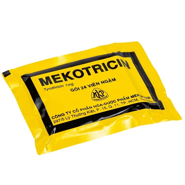 Mekotricin 1mg Mekophar (Hộp 1 gói x 24 viên) (Hộp)