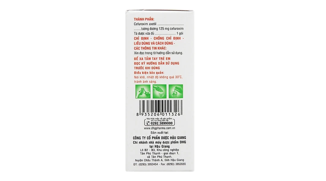 Cốm Haginat 125 DHG điều trị nhiễm khuẩn (24 gói)