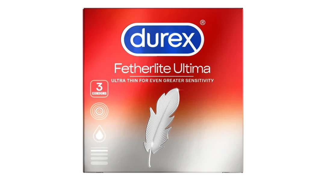 Bao cao su DUREX Fetherlite Ultima siêu mỏng dùng tránh thai và các bệnh lây nhiễm (hộp 3 cái)