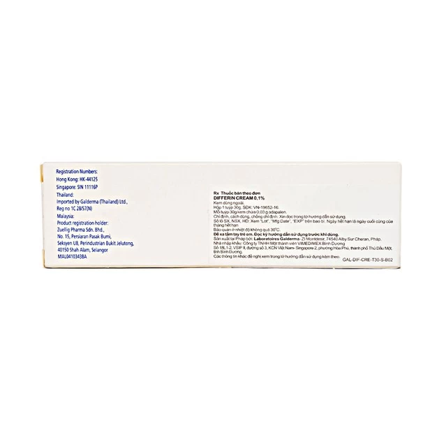 Kem Differin Galderma điều trị mụn trứng cá (30g)