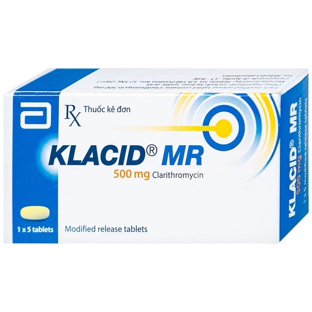 Klacid MR 500mg Abbott (Hộp/vỉ/5 viên)