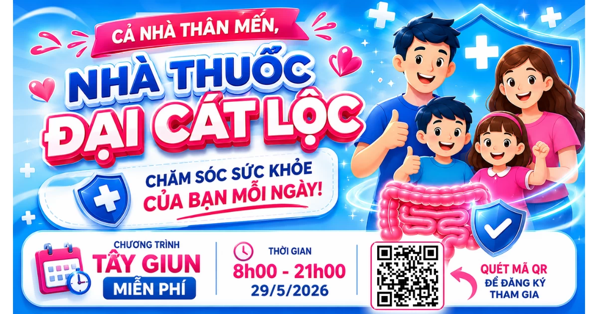 THƯ MỜI TẨY GIUN MIỄN PHÍ