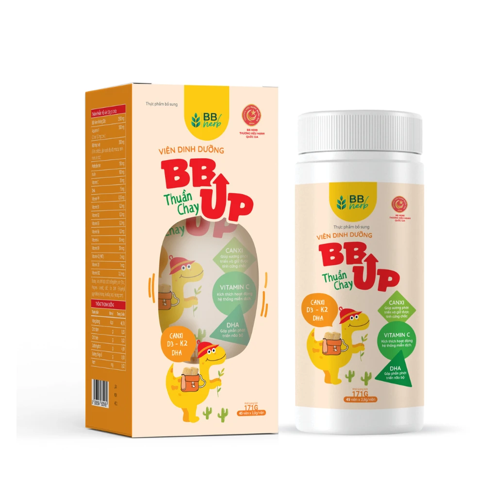 Viên sữa cao BB UP (Lọ 45 viên)