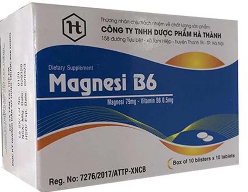 Magnesi B6 Mephar (Hộp 10 vỉ x 10 viên)