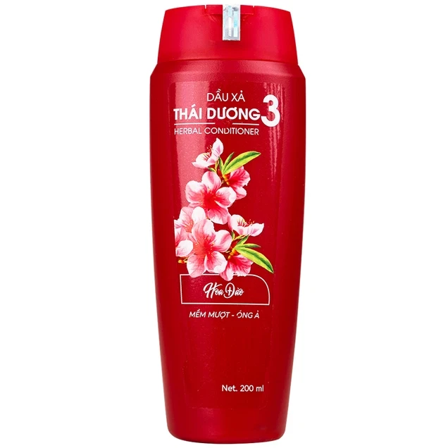 Dầu xả Thái Dương 3 hương hoa đào dưỡng tóc mềm mượt, óng ả (200ml)