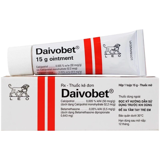 Thuốc mỡ Daivobet LEO điều trị bệnh vảy nến mảng mạn tính (15g)