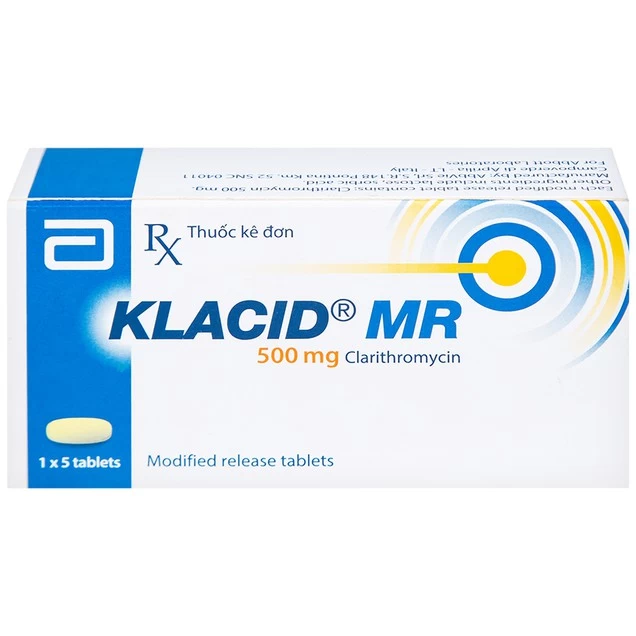 Klacid MR 500mg Abbott (Hộp/vỉ/5 viên)